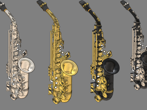 alto saxophone 3D-Modell