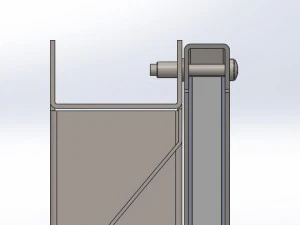 metal grille door aisi304 with air filter 600x500x55mm 3D Model