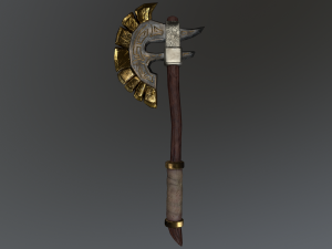 stylised axe prop 3D Model