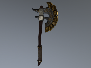 stylised axe prop 3D Model