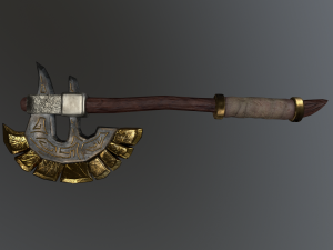 stylised axe prop 3D Model
