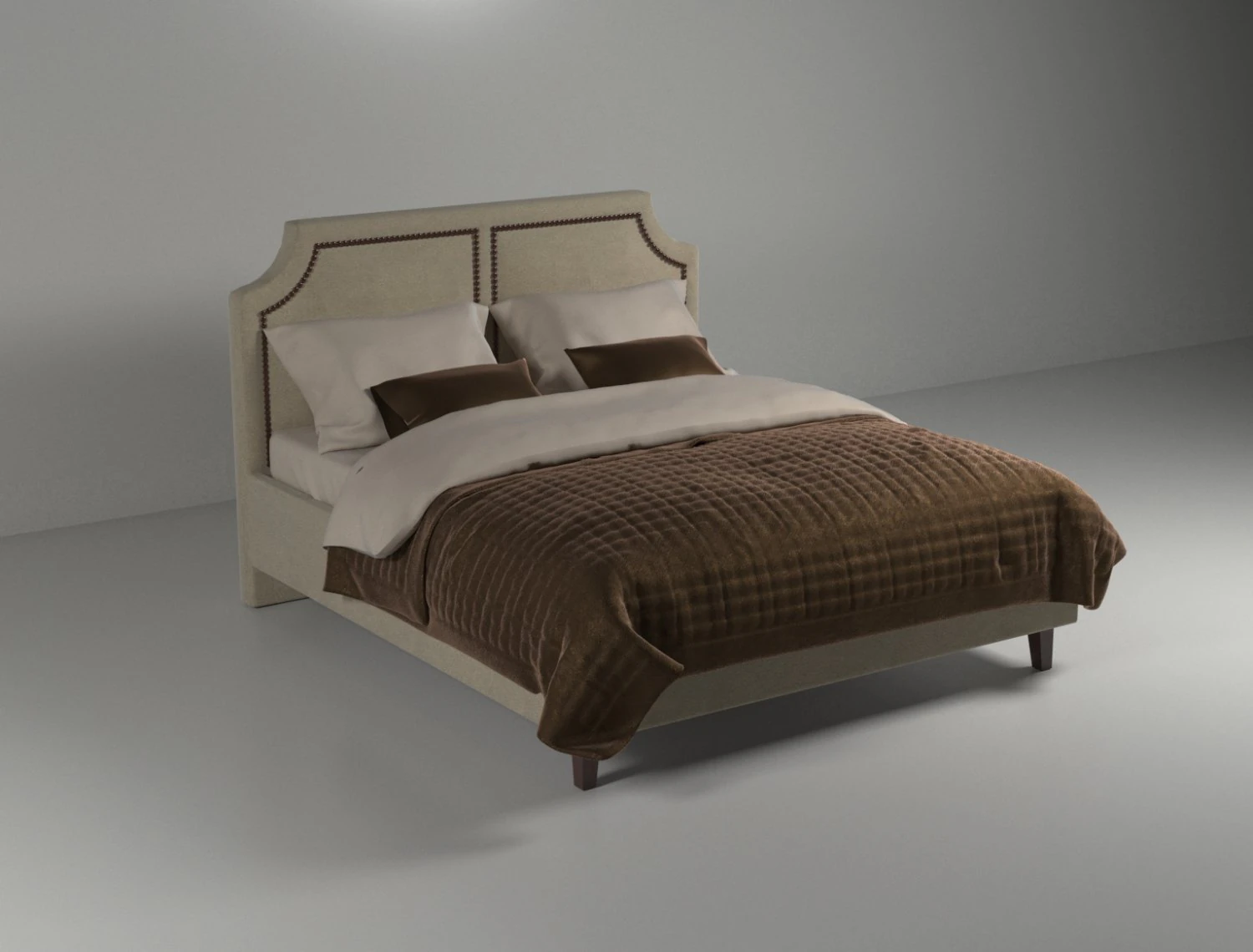 bed 3D Model .c4d .max .obj .3ds .fbx .stl .blend 