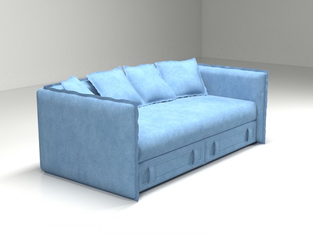 sofa Model 3D .c4d .max .obj .3ds .fbx .stl .blend 