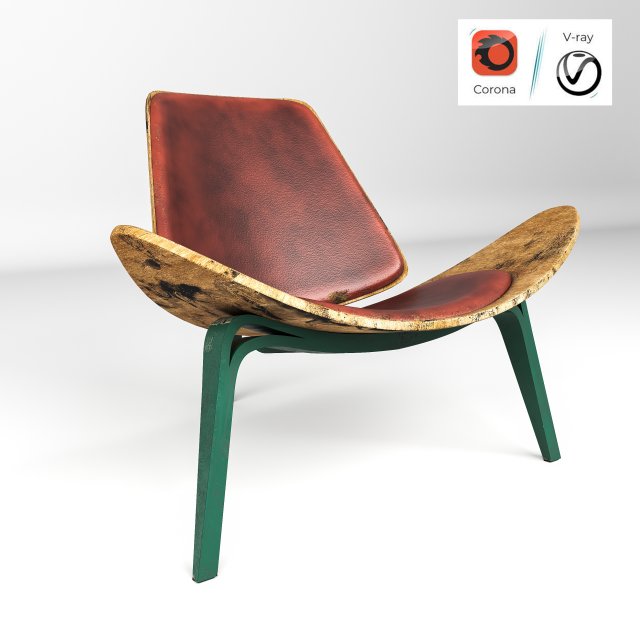 modern leather chair 3D Model .c4d .max .obj .3ds .fbx .stl .blend 