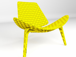 modern leather chair 3D Model