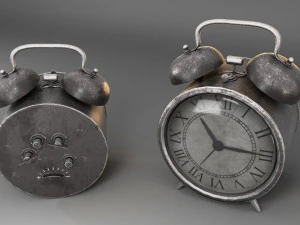 old alarm clock 3D Model
