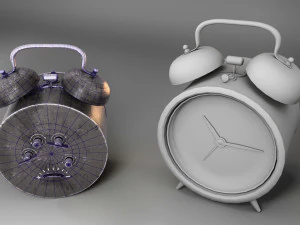 old alarm clock 3D Model