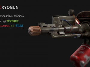 pistol cryo Model 3D