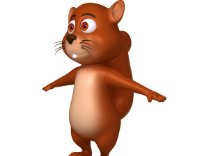squirrel cartoon Modelo 3D