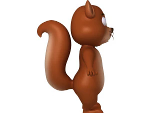 squirrel cartoon 3D Model