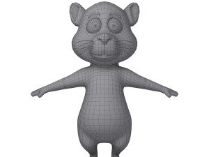 squirrel cartoon Model 3D