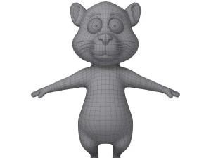 squirrel cartoon 3D Model