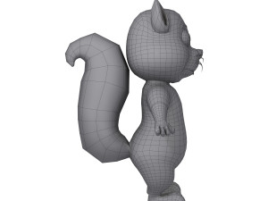 squirrel cartoon Model 3D