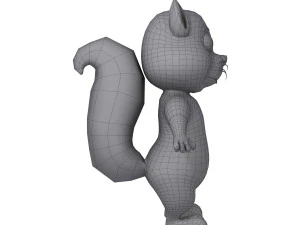 squirrel cartoon 3D Model