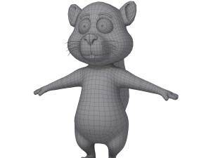 squirrel cartoon Model 3D