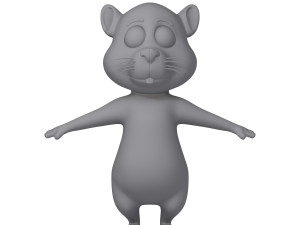 squirrel cartoon Model 3D