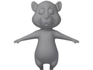 squirrel cartoon 3D Model
