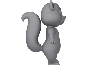 squirrel cartoon 3D Model