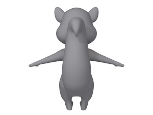 squirrel cartoon Model 3D