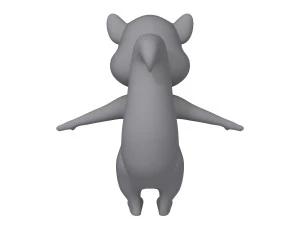 squirrel cartoon 3D Model