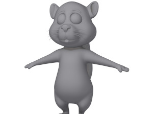squirrel cartoon Model 3D