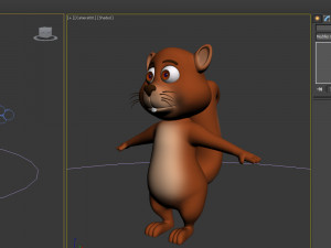 squirrel cartoon Model 3D
