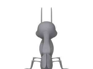 praying mantis cartoon 3D Model