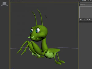praying mantis cartoon 3D Model