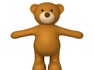 teddy bear cartoon 3D Model