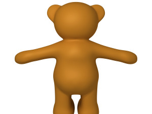teddy bear cartoon 3D Модель