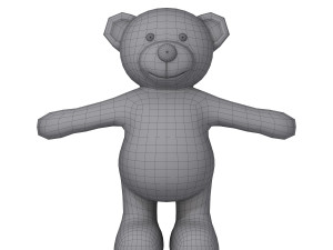 teddy bear cartoon 3D Модель