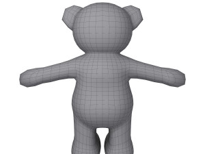 teddy bear cartoon 3D Модель