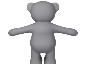 teddy bear cartoon 3D Модель