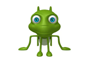 grasshopper cartoon 3D Model