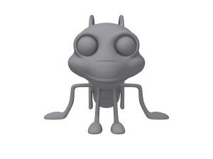grasshopper cartoon 3D-Modell