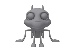 grasshopper cartoon 3D Model
