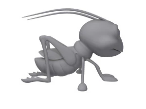 grasshopper cartoon 3D Model