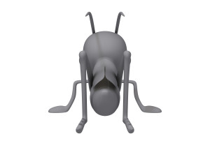 grasshopper cartoon 3D-Modell