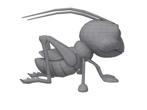 grasshopper cartoon 3D Model