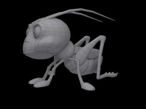 grasshopper cartoon 3D-Modell