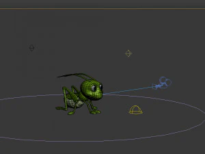grasshopper cartoon 3D Model