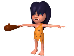 prehistoric caveman cartoon 3D 模型