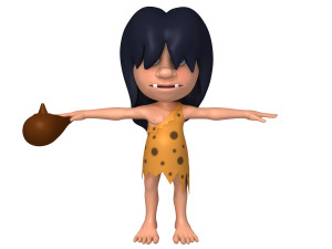 prehistoric caveman cartoon 3D Модель