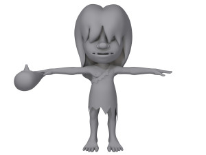 prehistoric caveman cartoon 3D Модель