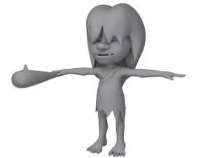 prehistoric caveman cartoon 3D Модель