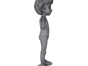 volleyball player cartoon Modèle 3D