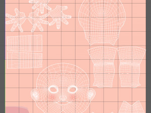volleyball player cartoon Modèle 3D