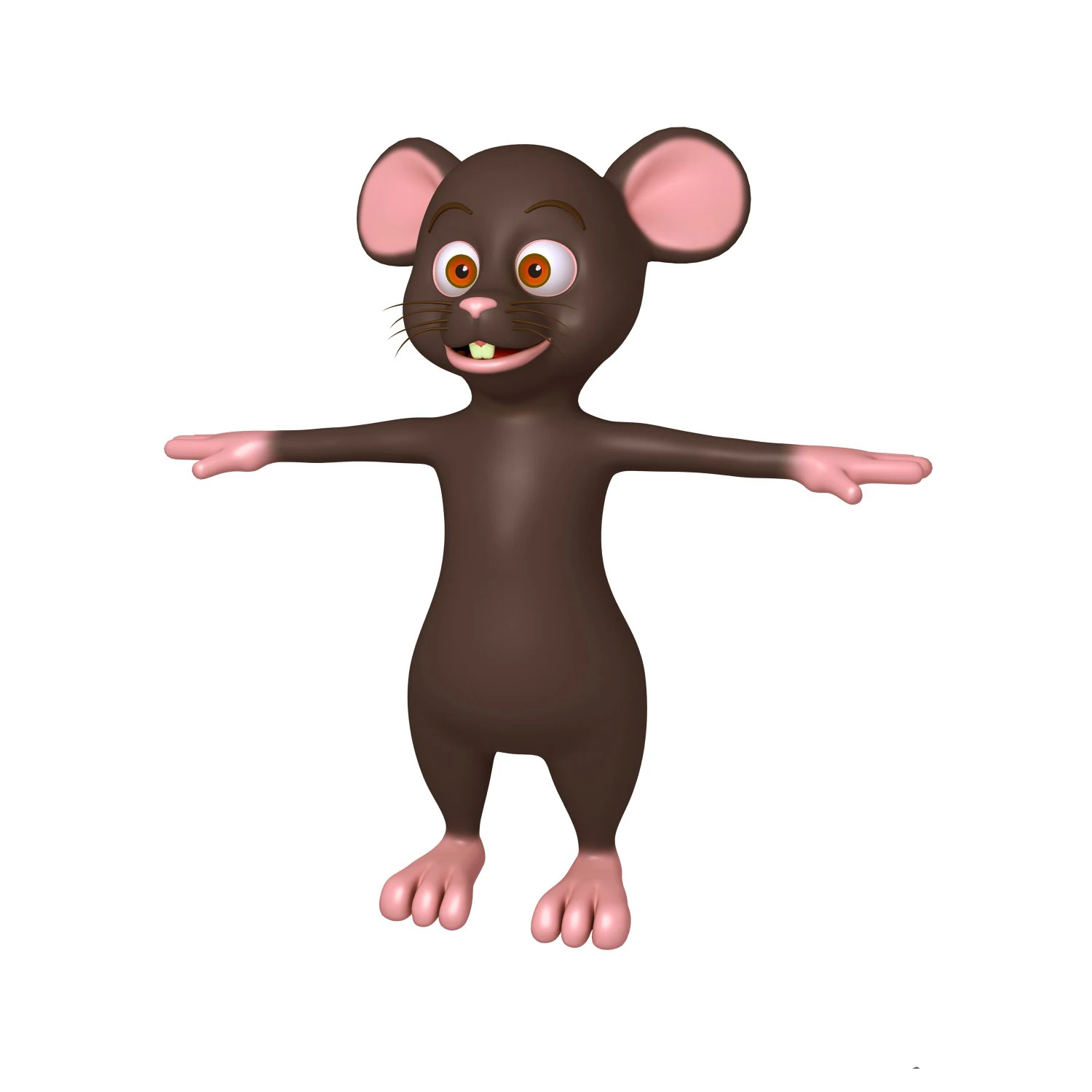 mouse cartoon 3D Model .c4d .max .obj .3ds .fbx .stl .blend