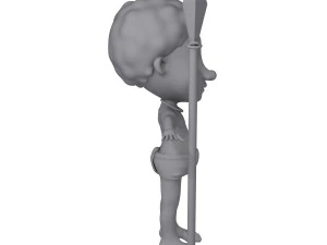 tribal warrior cartoon 3D Model