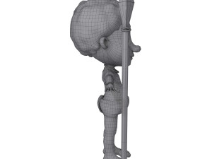 tribal warrior cartoon Model 3D